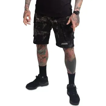 Pánské kraťasy Yakuza Cargo šortky ROCKSTARZ CSB 25047 Black