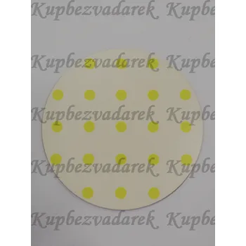Podtácek - Puntík žlutý Velikost: 15cm
