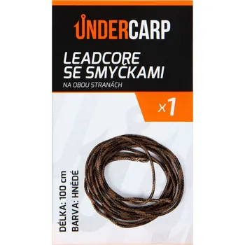 Šňůrka s olověným jádrem UnderCarp Leadcore 45lb 1m Brown