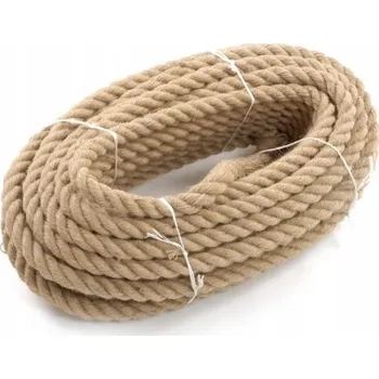 Lany Jutový provaz lano konopné šňůra průměr 16 mm 30 m