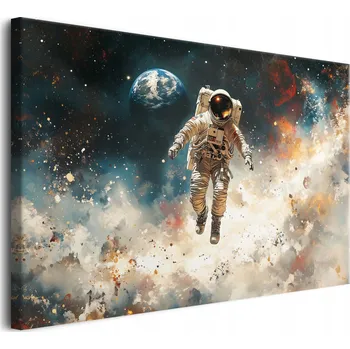 Obraz Stylový Obraz na plátně do pokoje pro teenagery Astronaut v Kosmu Země