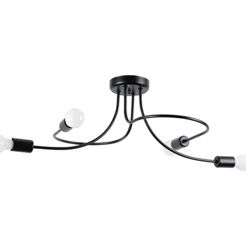 Sollux Lighting Lustr LEVAR 4 černý