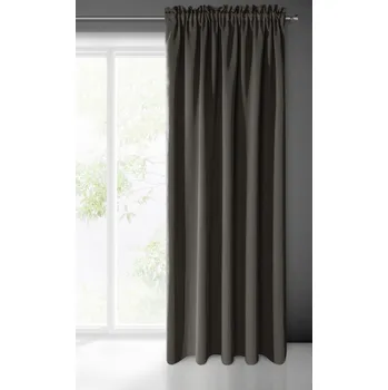 Závěs ZATEMŇOVACÍ ZÁVĚS NA PÁSCE 140X270 CM TMAVĚŠEDÁOVÝ