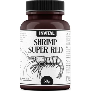 Krmivo pro rybičky INVITAL Shrimp Super Red 30g