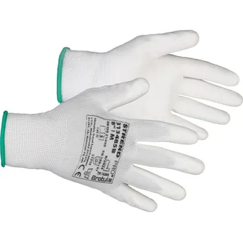 Pracovní oblečení Rukavice ST BROTULA White 08/M záhradné, biele, s blistrom
