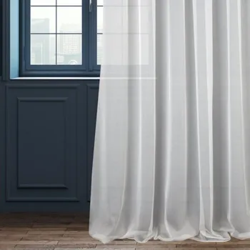 Záclonová látka Lux nemačkavá š. 300 cm - Bílá