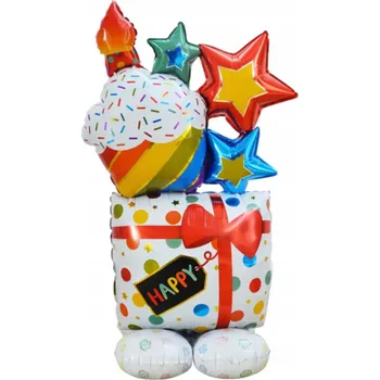 Balónek Narozeninový Dort - stojící balónek - vzduch 48" - 122 cm!