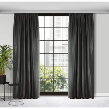 Závěs HOTOVÝ ZÁVĚS ESSME 140X250 CM ČERNÁ