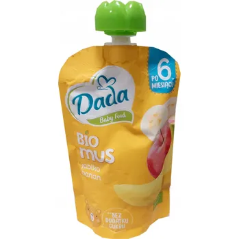 Bonbon DADA Ovocné pyré 100% Banán Jablko 100g bez přidaného cukru