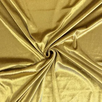 Velúr Samet - zlatá tmavá
