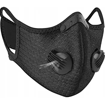 respirátor Respirátor FFP3 s ventilem x 2 černý N99 HEPA