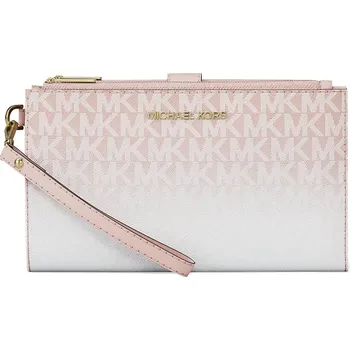 Peněženka Michael Kors Peněženka Jet Set Large Ombré Signature Logo Wristlet Powder Blush