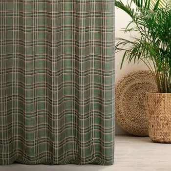 Gobelín Káro - Zelená - š. 280cm