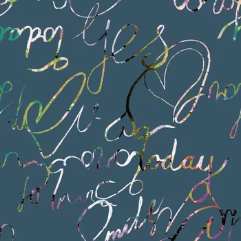 Softshell zimní digital Yes day - Modrá denim