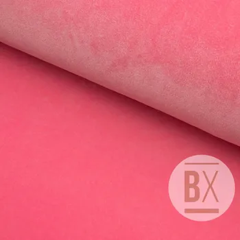 Velur Samet Prémium - Růžová neón