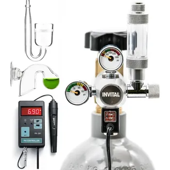 CO2 set Standard s kontrolérem, nočním vypínáním, 5l lahví, příslušenstvím