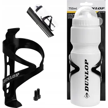 Láhev Lahev Na Pití Dunlop láhev s košíkem, držák na láhev 750 ml, bílá