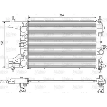 Chladič motoru Chladič, chlazení motoru VALEO 701594