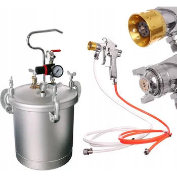 Stříkací pistole Malířská stříkací pistole TC Technic 10L, lakovací pistole 2,5 mm, hadice 5 m