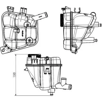 Chladič motoru Vyrovnávací nádoba, chladivo MAHLE CRT 231 000S