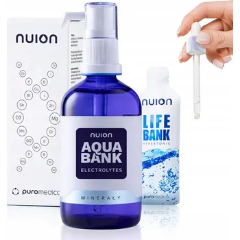 Puromedica Nuion Aqua Bank elektrolyty minerály hořčík zinek selen