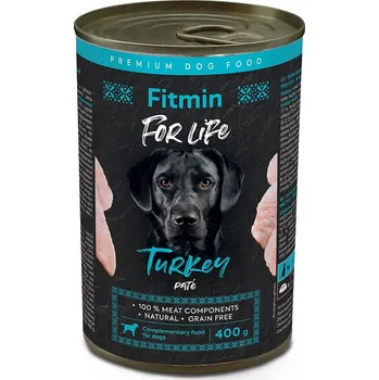 Krmivo pro psa Fitmin For Life krůtí konzerva pro psy 6 x 400 g
