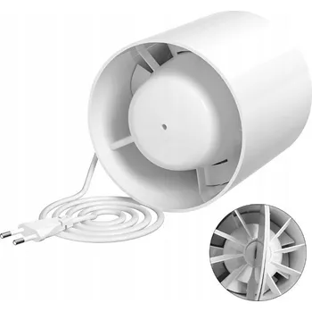 Domácí ventilátor POTRUBNÍ KOUPELNOVÝ DOMÁCÍ VENTILÁTOR TICHÝ FIØ150 SE ZPĚTNOU KLAPKOU