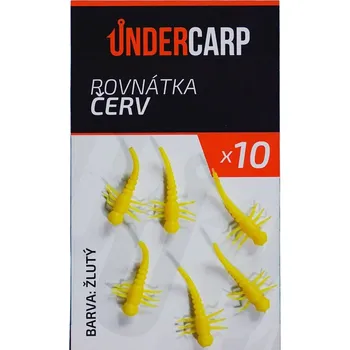 Rybářský háček Rovnátko na Háček UnderCarp červ žlutý