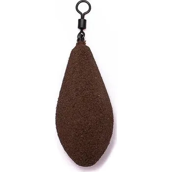 Rybářský háček Zátěž UnderCarp Torpedo s Očkem a Obratlíkem Hnědá 90gr