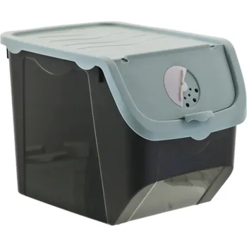 Úložný box PLASTOVÁ NÁDOBA NA ZELENINU S VÍKEM 12L KUCHYŇSKÝ ORGANIZÉR