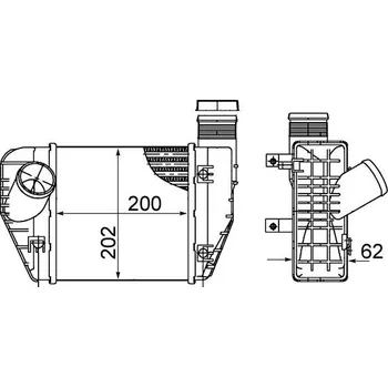 Motor automobilu Chladič turba MAHLE CI 423 000S