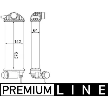 Chladič motoru Chladič turba MAHLE CI 477 000P