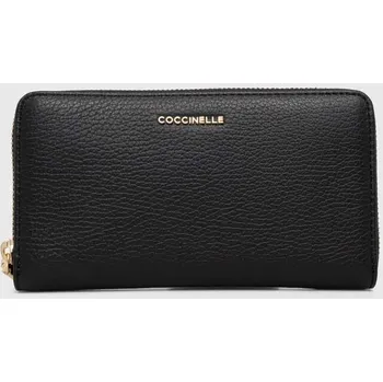 Peněženka Kožená peněženka Coccinelle černá barva E2.MW5.11.32.01 99X, vel. ONE SIZE