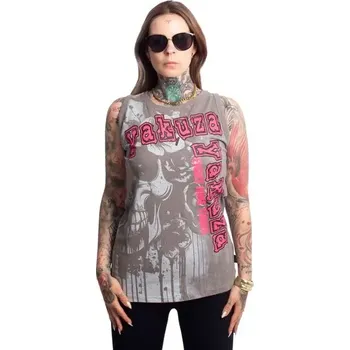 Pánské tílko Yakuza tílko DEATH GSB 26113 Steel Grey