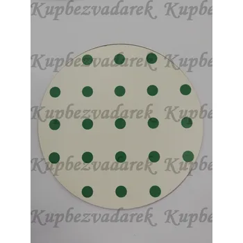 Podtácek - Puntík zelený Velikost: 10cm