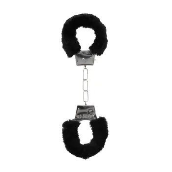 OUCH! Pleasure Furry Hand Cuffs black