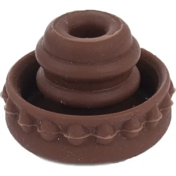 Orion Silikonová zátka na láhev 144525 5 ks hnědá