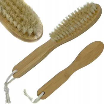 Péče o vousy Kartáč na vousy s dlouhou rukojetí, přírodní štětiny