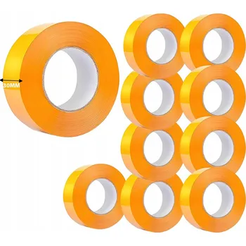 Lepicí páska 10X ZEDNICKÁ PÁSKA oranžová 30mm / 50 m FASÁDNÍ PÁSKA UV 14 dní