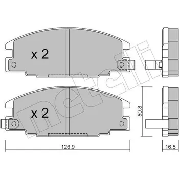 Brzdová destička KLOCKI HAM.OPEL FRONTERA A 91-95
