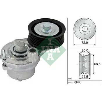 Napínák, žebrovaný klínový řemen Schaeffler INA 534 0703 10