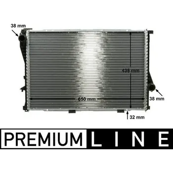 Motor automobilu Chladič, chlazení motoru MAHLE CR 295 000P