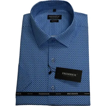 Pánská košile Pánská košile s krátkým rukávem - střih SLIM - vzor F896 - 42