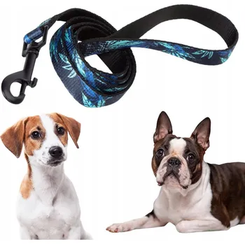 Vodítko pro psa Vodítko klasické pro malého až středního psa s rukojetí a módním potiskem S