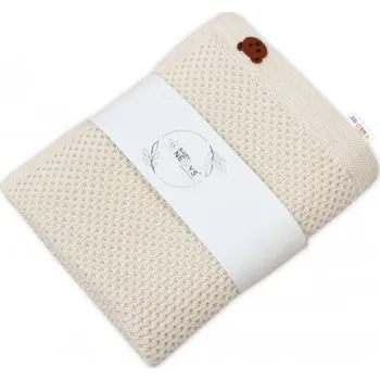 Dětská deka Bambusová deka pro miminko Teddy, 80x100cm - ecru. smetanová