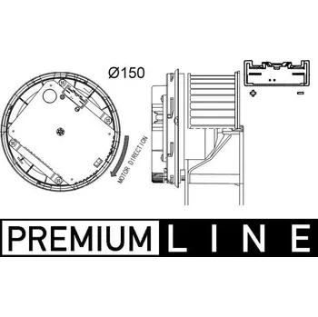 vnitřní ventilátor MAHLE AB 263 000P