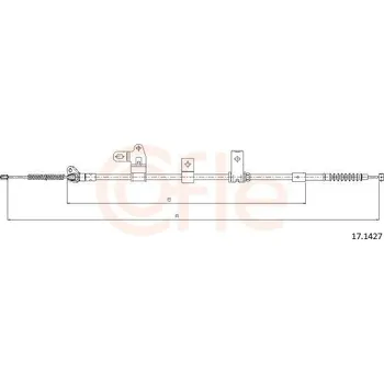 Lanko parkovací brzdy Lanovod parkovací brzdy COFLE 17.1427