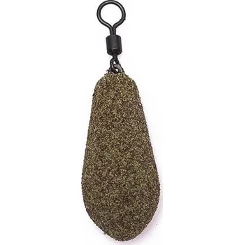 Rybářský háček Zátěž UnderCarp Torpedo s Očkem a Obratlíkem Zelená Hmotnost 30gr