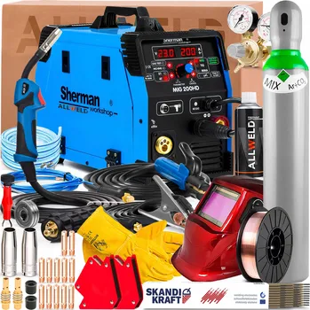 Svářečka Svářečka SHERMAN MIG 200 HD 230V 200A SYNERGIE MMA TIG LIFT PÁJENÍ