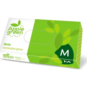 Špunt do uší Apple Green Nitrilové rukavice zelené velikost M 100 Ks